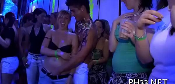  Yong cuties in club are cheerful to fuck